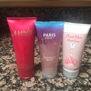 Body lotion and and cream